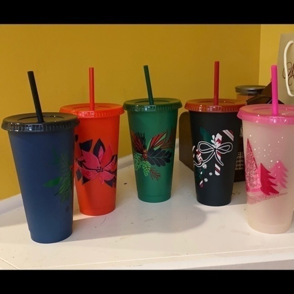 Starbucks Holiday 2021 (retired) Reusable Cold tumbler Cups - Picture 1 of 16